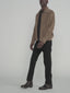 Suede Bomber -- Warm Beige