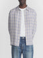 Linen Blend Plaid Shirt